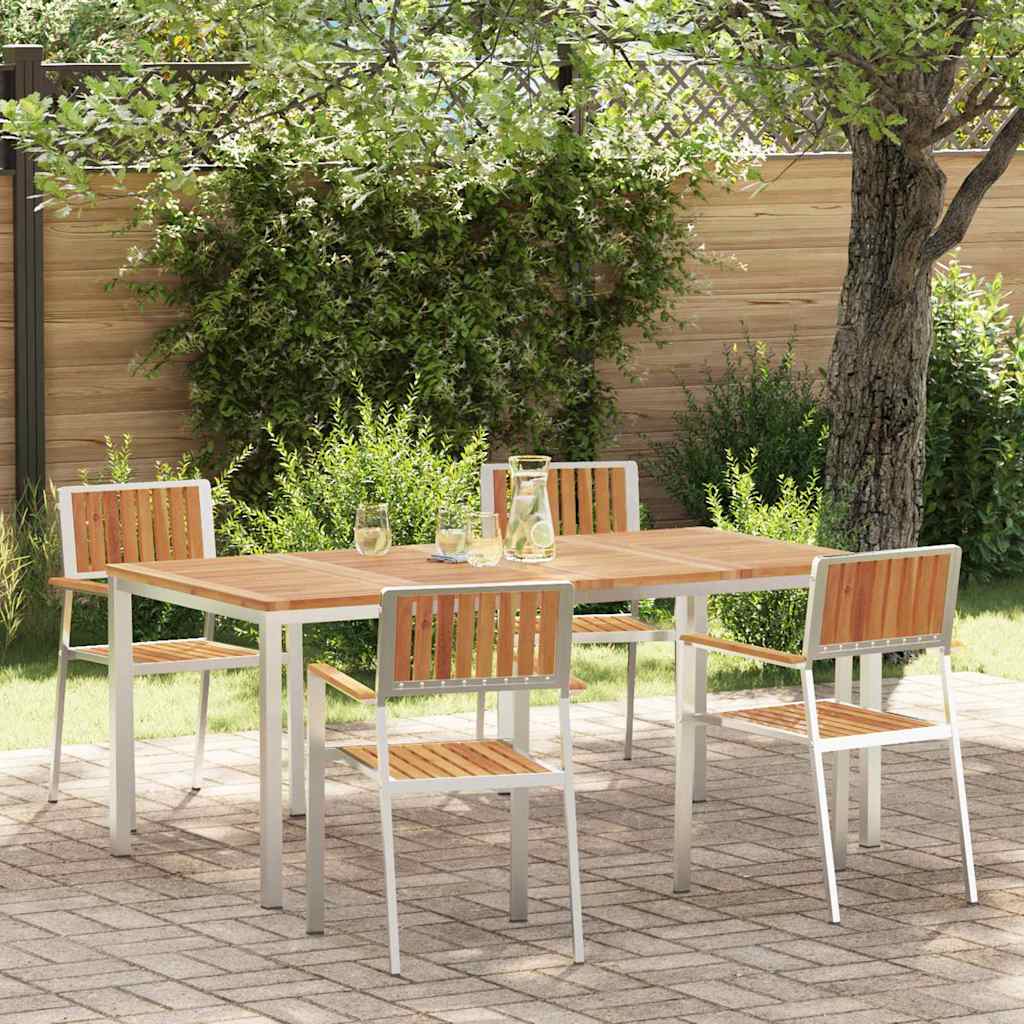 vidaXL Outdoor Dining Set 3 pcs Brown Solid Acacia Wood