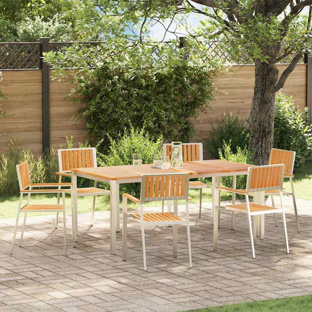 vidaXL Outdoor Dining Set 3 pcs Brown Solid Acacia Wood