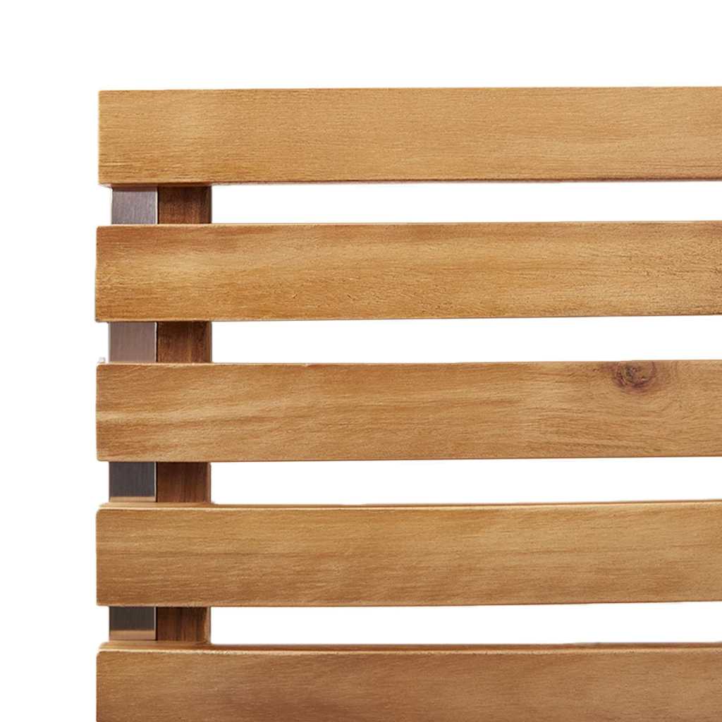 vidaXL Tuin Eettafel Set 3 pcs Bruin Massief Acacia Hout