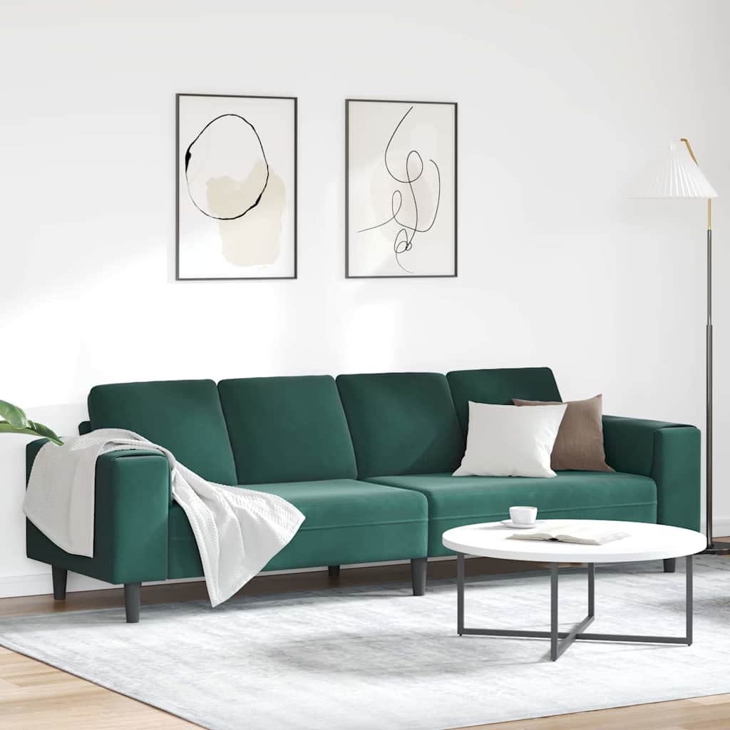 vidaXL Woonkamerbank Blauw 250 x 77 x 76 cm