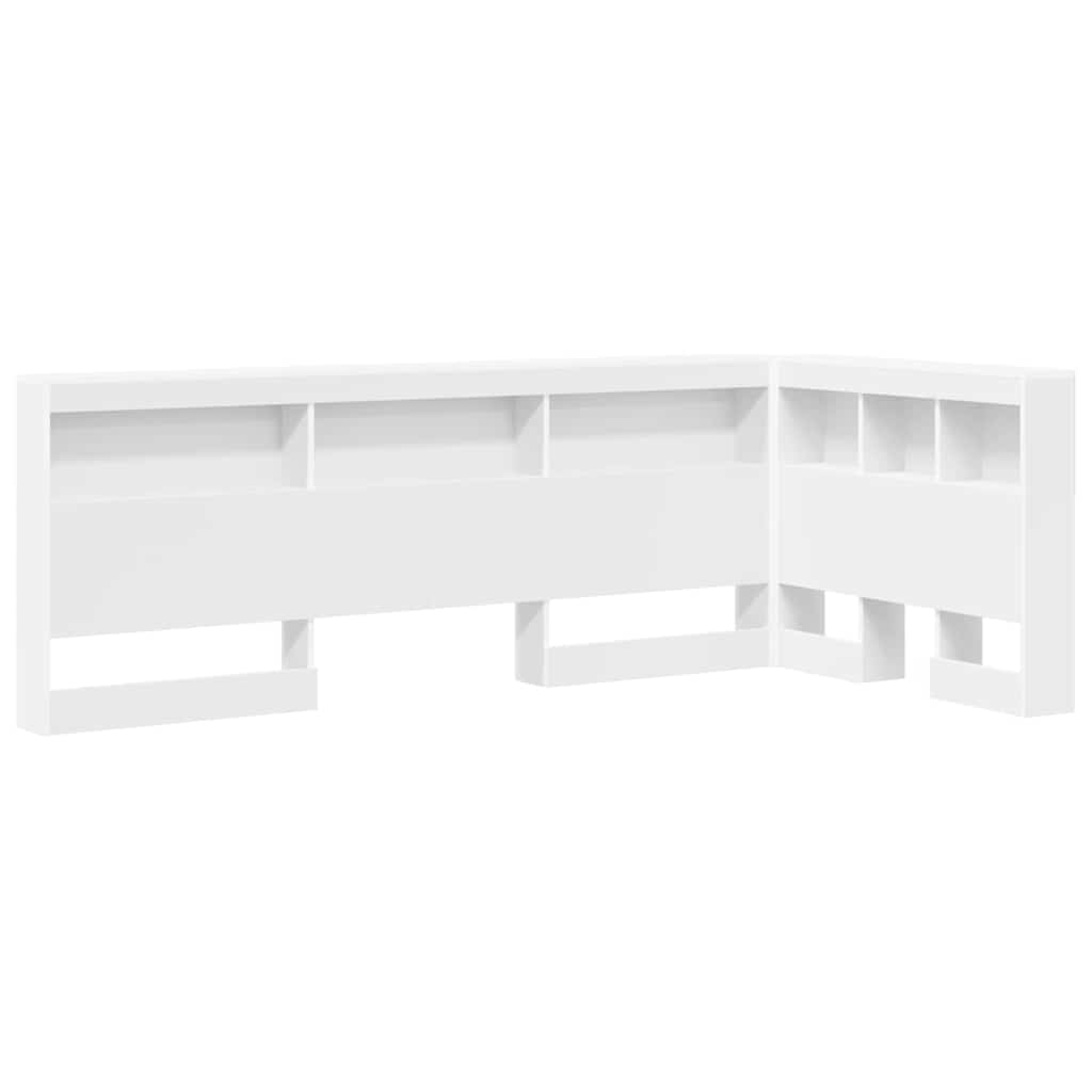 vidaXL Opberghoofdbord met plank Zwart Eiken 80 cm Bewerkt hout