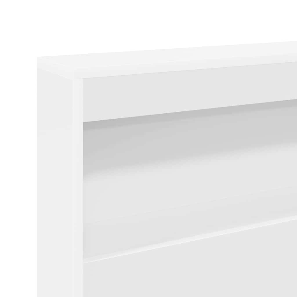 vidaXL Opberghoofdbord met plank Zwart Eiken 80 cm Bewerkt hout