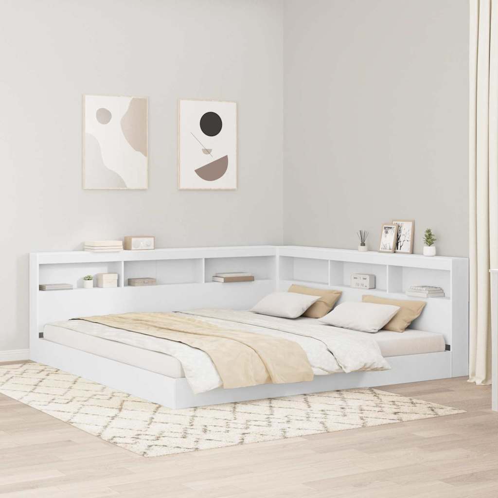 vidaXL Opberghoofdbord met plank Zwart Eiken 80 cm Bewerkt hout