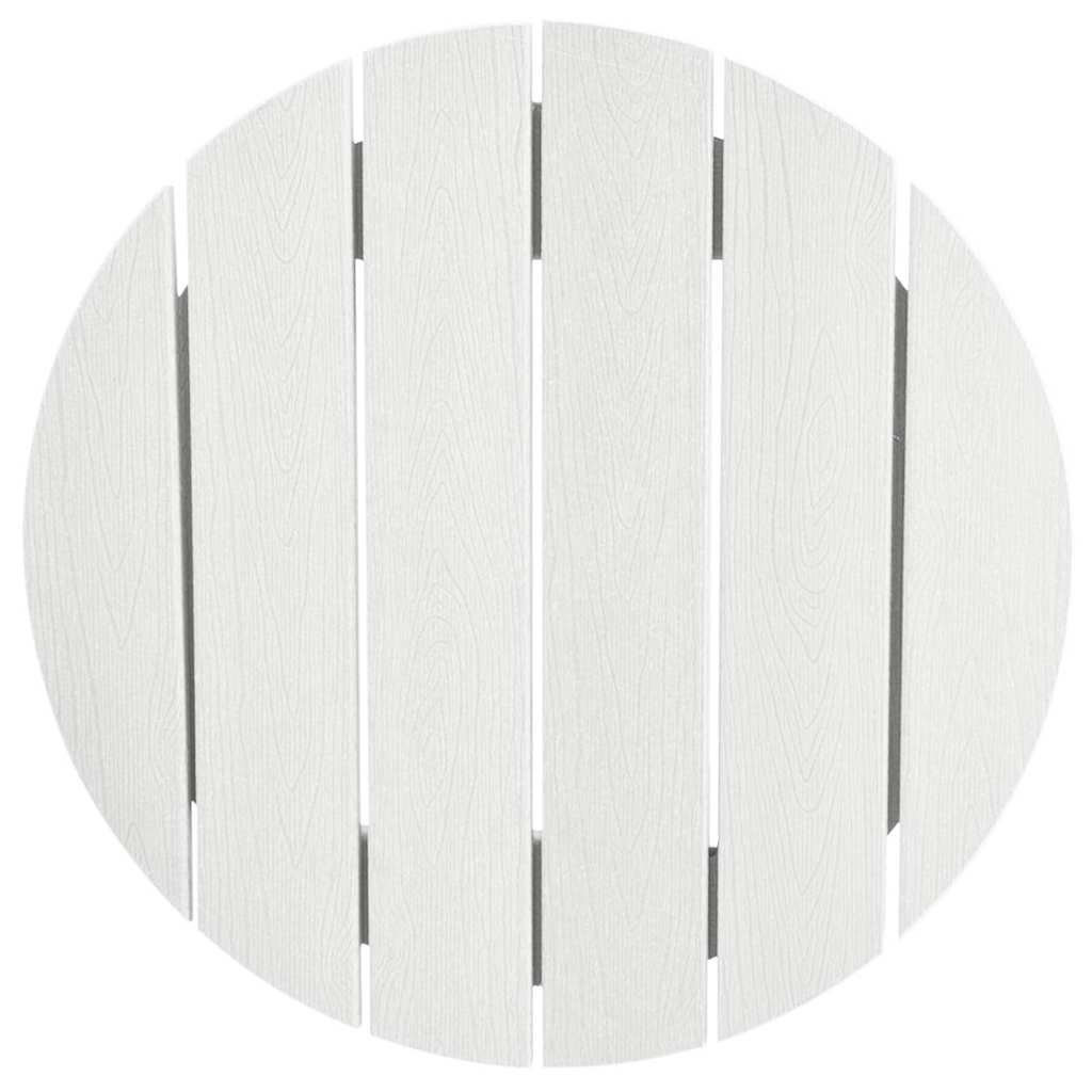 vidaXL Garden Bar Set 3 Pieces White HDPE