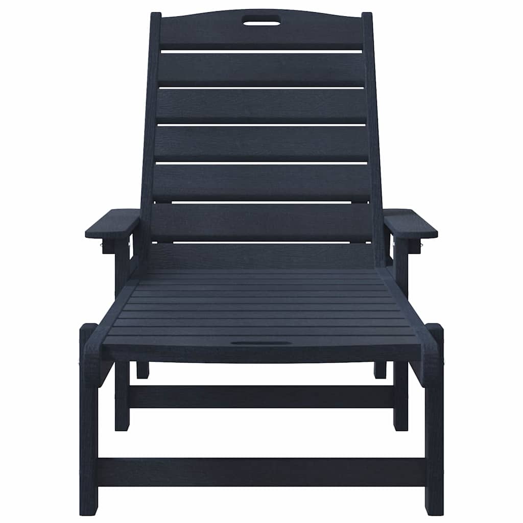 vidaXL Ligstoel 2 pcs Wit 195,5 x 53 x 98,5 cm Polyetheen