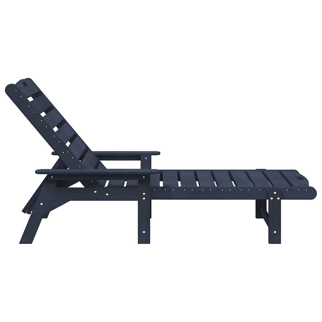vidaXL Ligstoel 2 pcs Wit 195,5 x 53 x 98,5 cm Polyetheen
