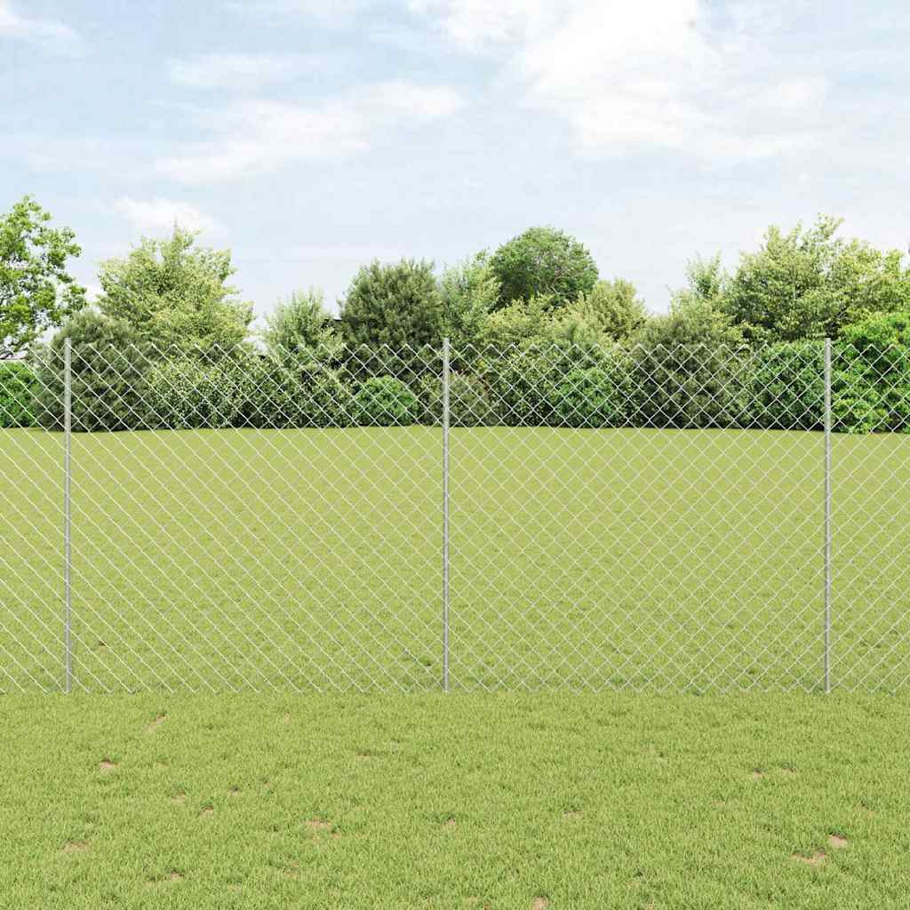 vidaXL Fence with Post Green