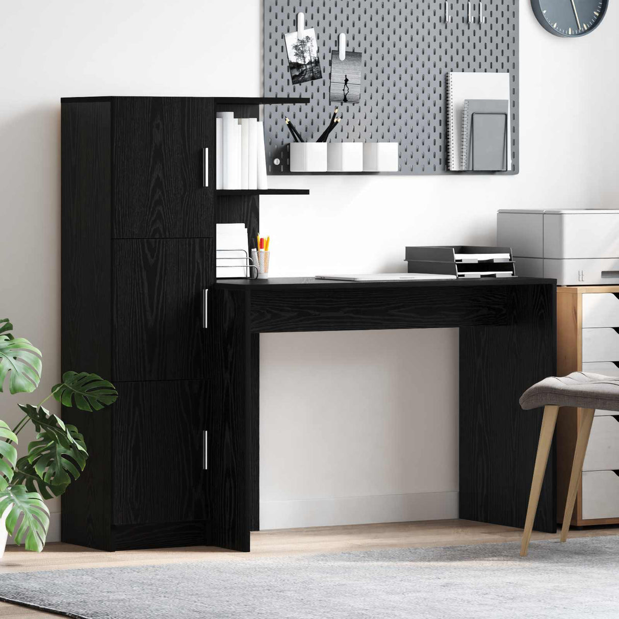 vidaXL Desk 2 pcs White