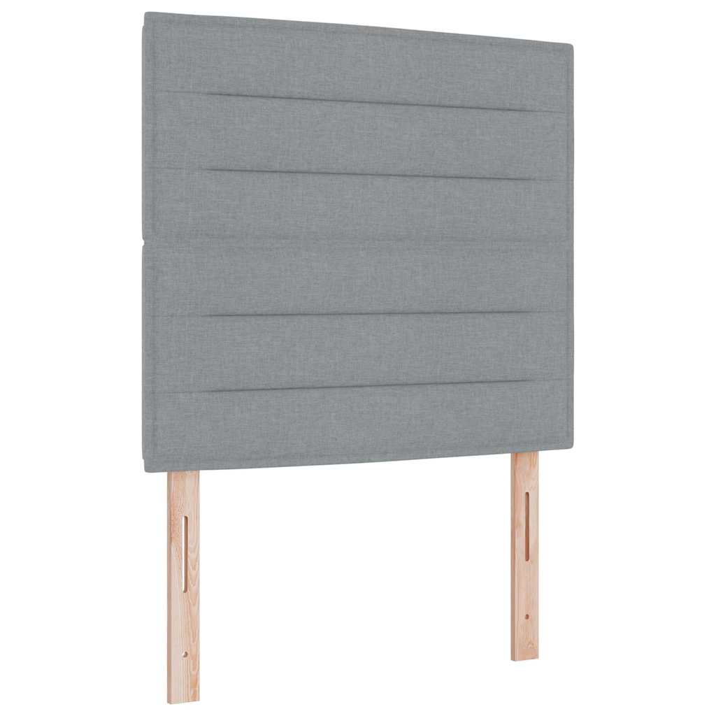 vidaXL Hoofdbord Lichtgrijs 80 cm Stof