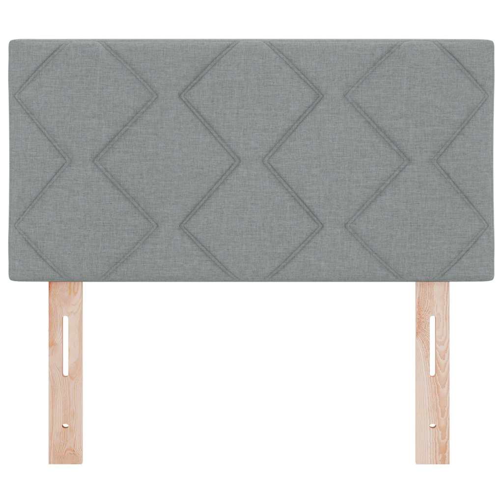 vidaXL Hoofdbord Lichtgrijs 80 cm Stof