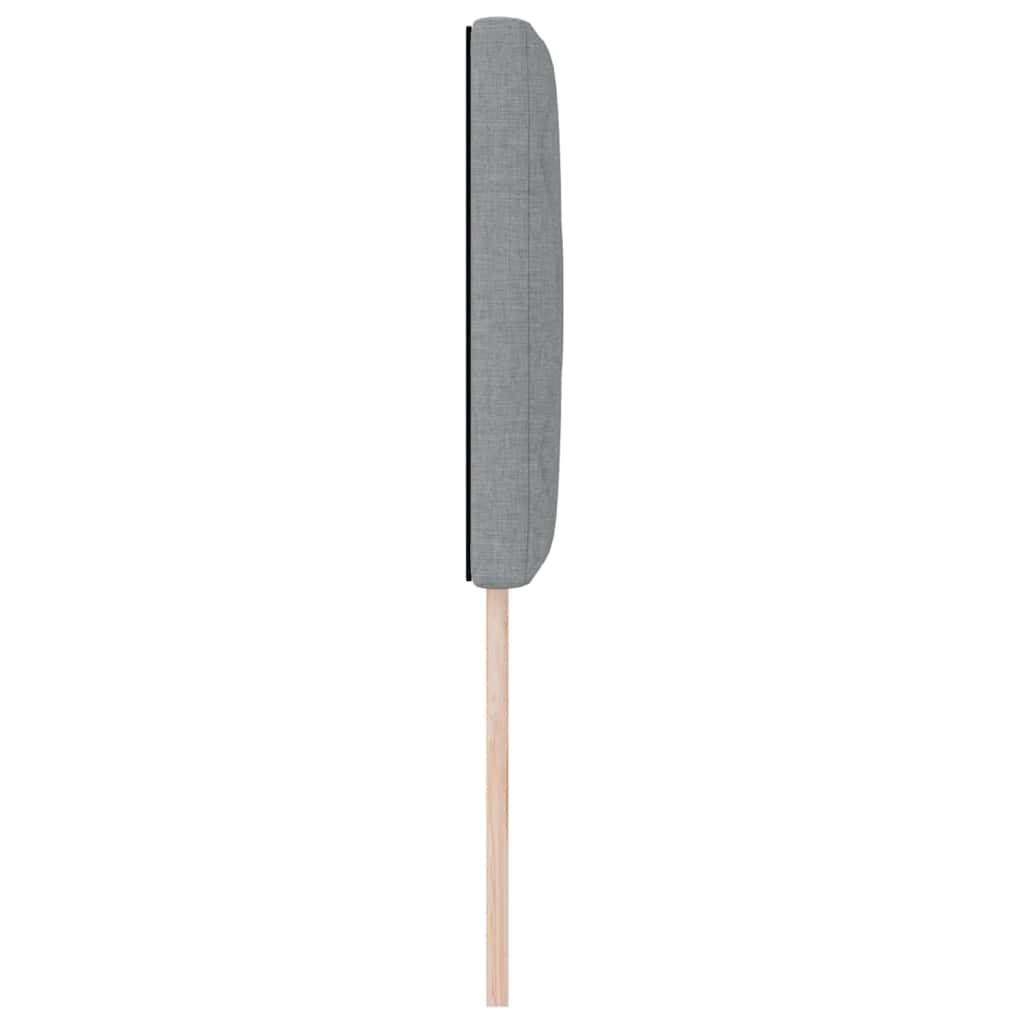 vidaXL Hoofdbord Lichtgrijs 80 cm Stof