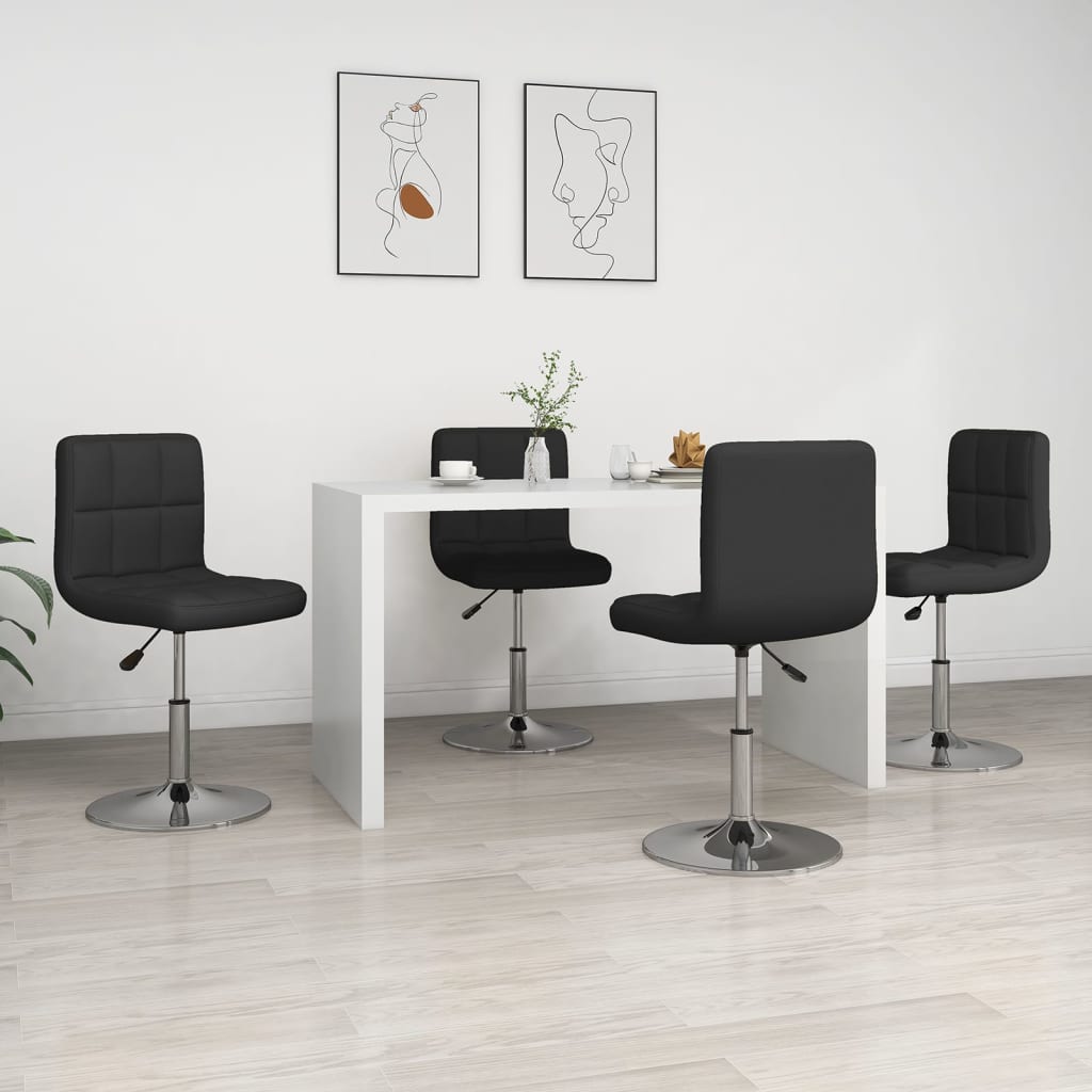 vidaXL Eetkamerstoelen 6 st kunstleer wit
