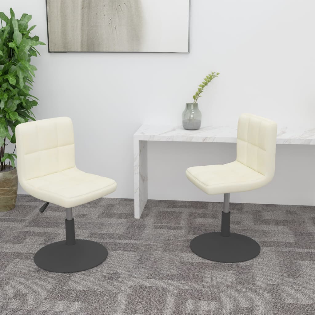 vidaXL Eetkamerstoelen draaibaar 4 st fluweel zwart