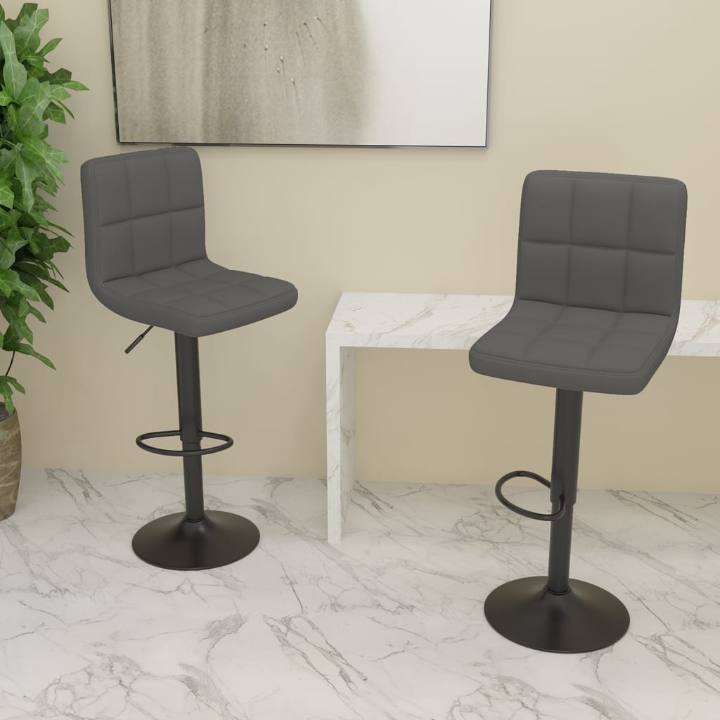 vidaXL Bar Stool Fabric Dark Grey