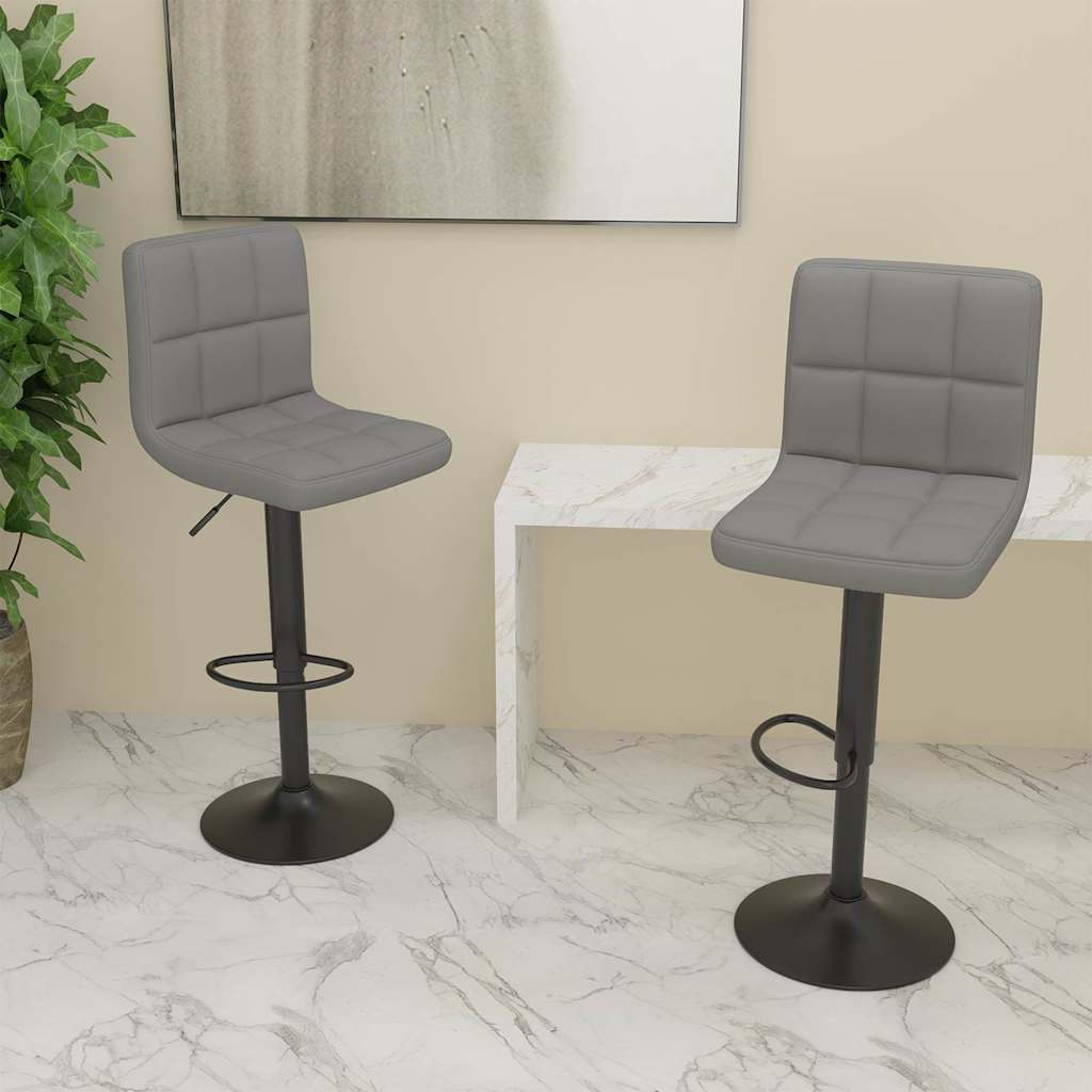 vidaXL Bar Stool Fabric Dark Grey