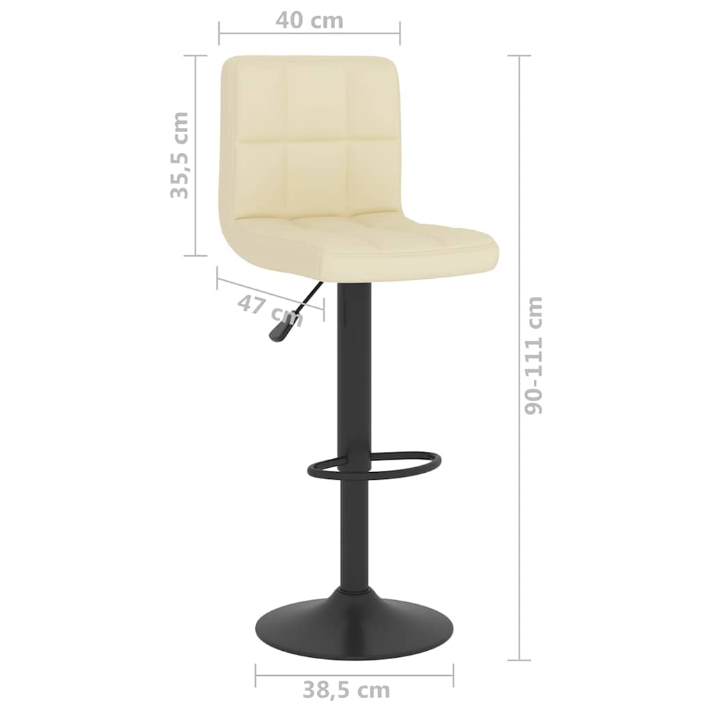 vidaXL Bar Stool Fabric Dark Grey