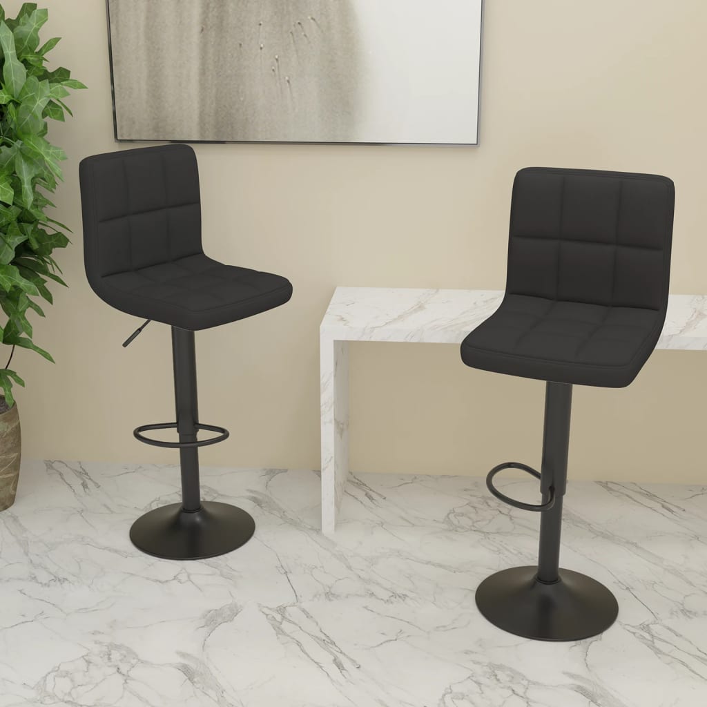 vidaXL Bar Stool Fabric Dark Grey