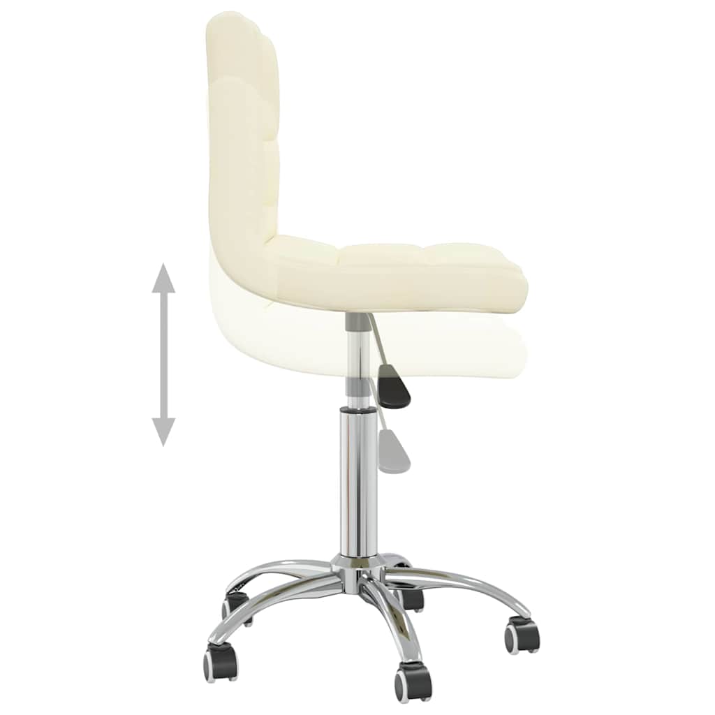 vidaXL Swivel Office Chair Fabric Light Grey