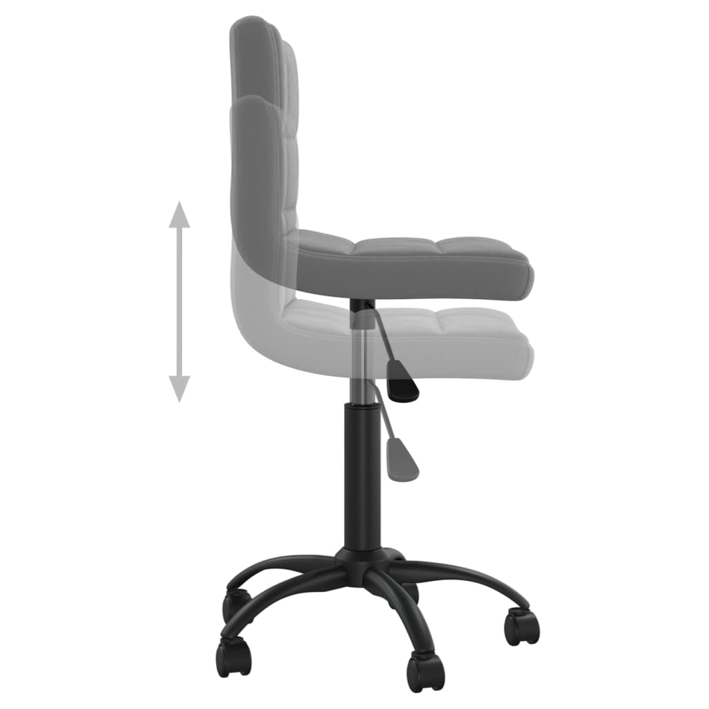 vidaXL Swivel Office Chair Velvet Black