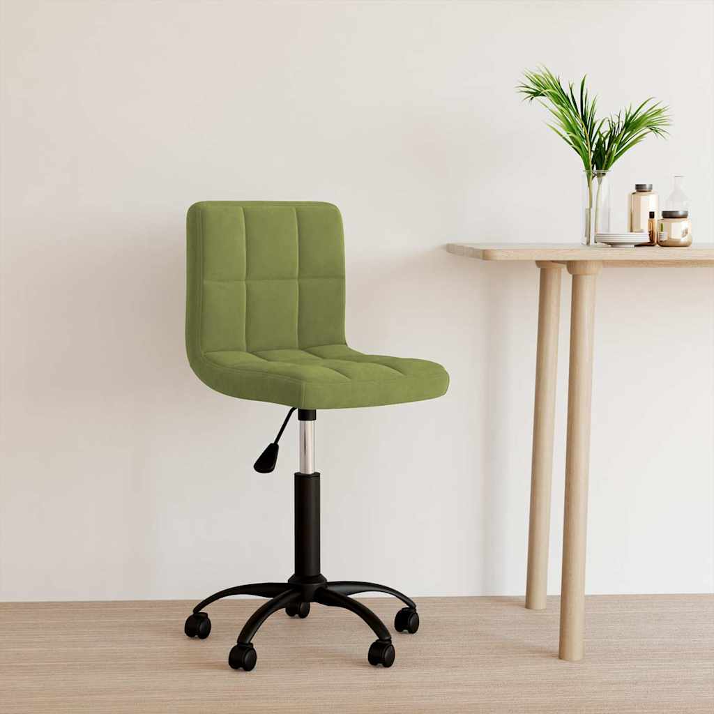 vidaXL Swivel Office Chair Velvet Black