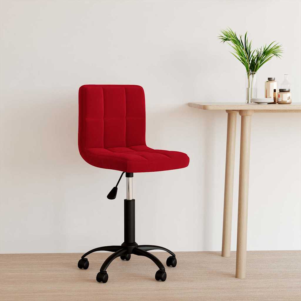 vidaXL Swivel Office Chair Velvet Black