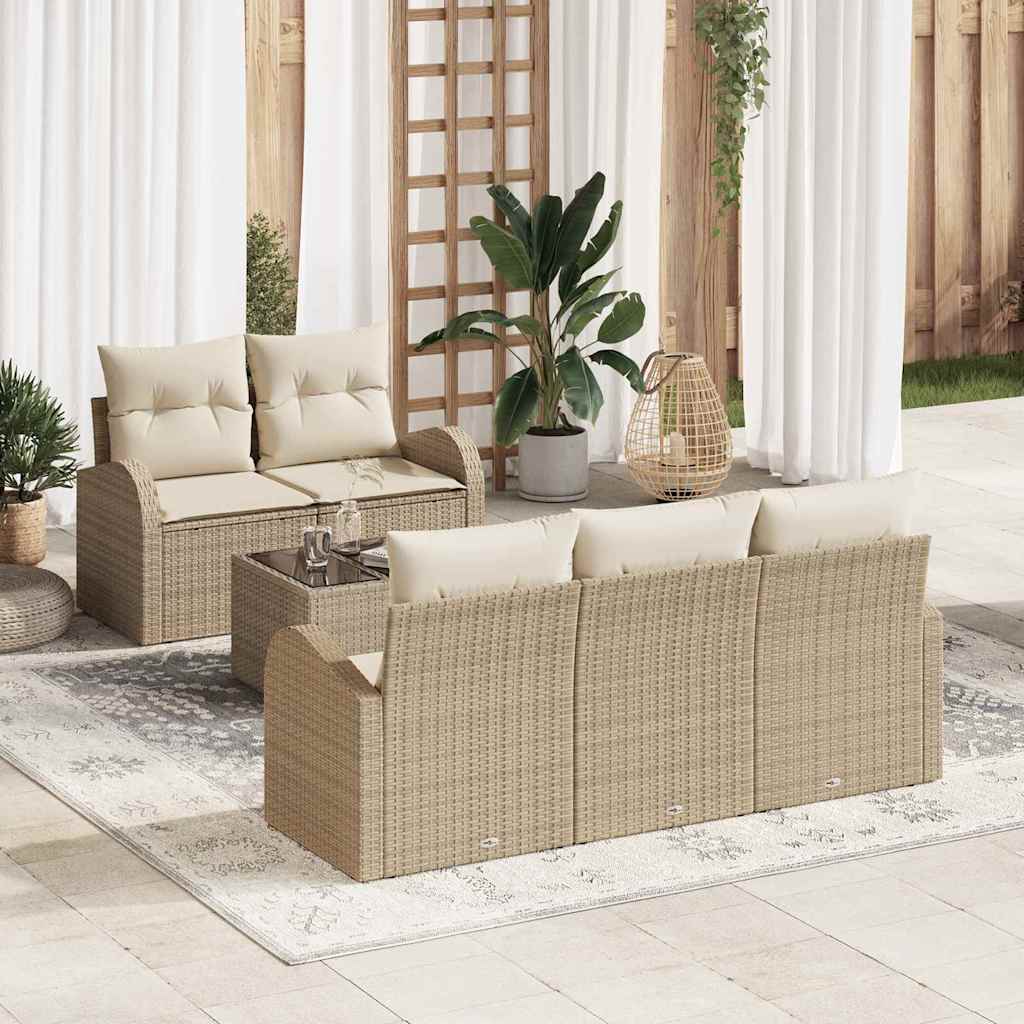 vidaXL Tuinbank Set Zwart 55 x 55 x 37 cm poly rattan