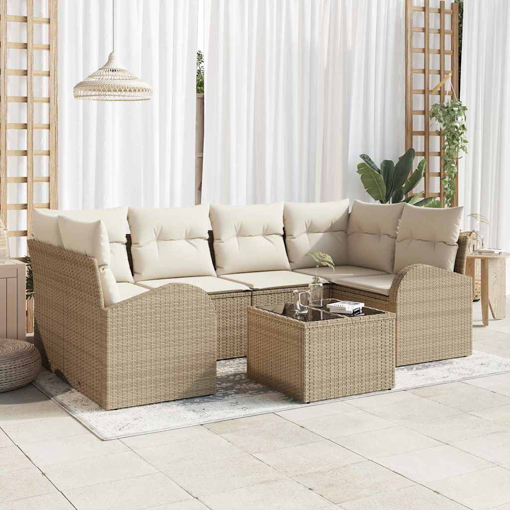 vidaXL Tuinbank Set Zwart 55 x 55 x 37 cm poly rattan