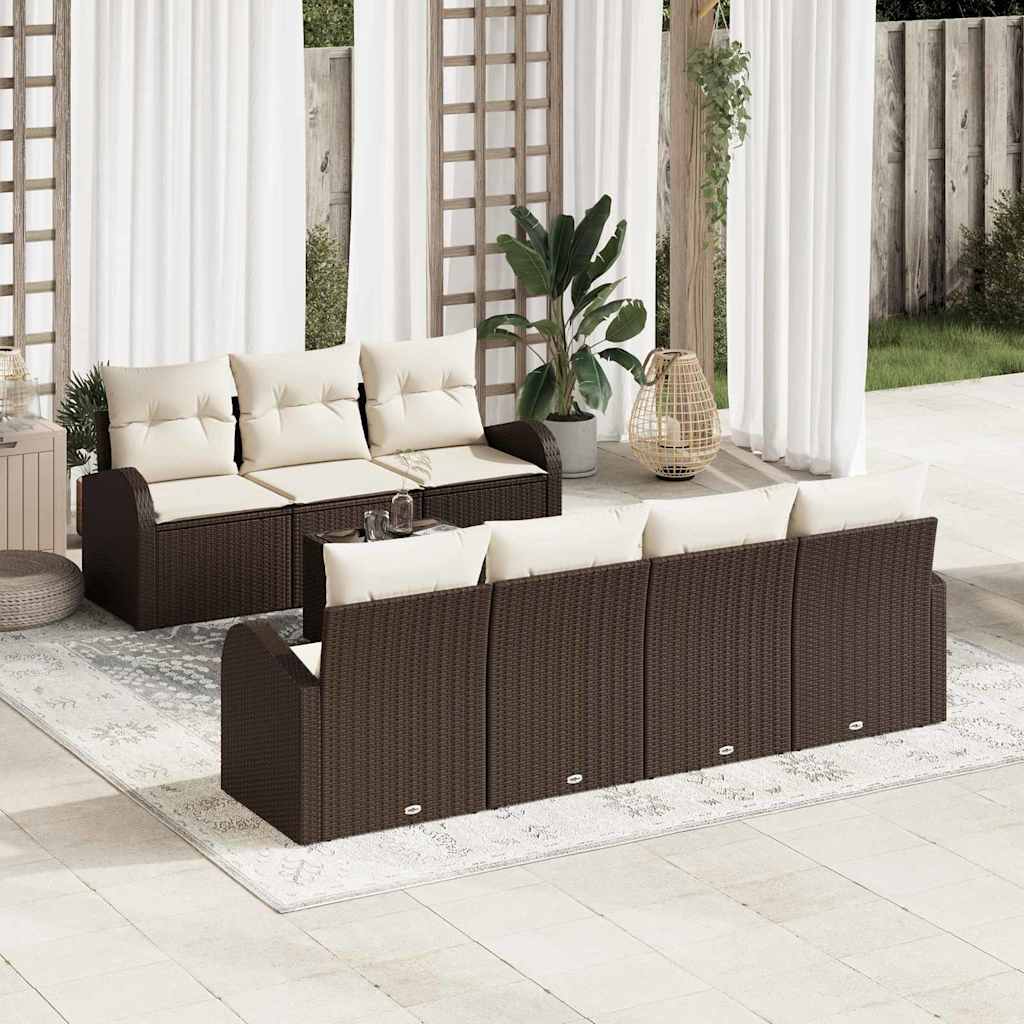 vidaXL Tuinbank Set Zwart 55 x 55 x 37 cm poly rattan