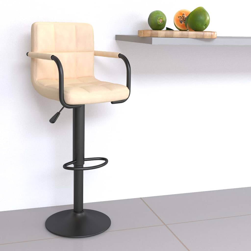 vidaXL Bar Stool velvet black