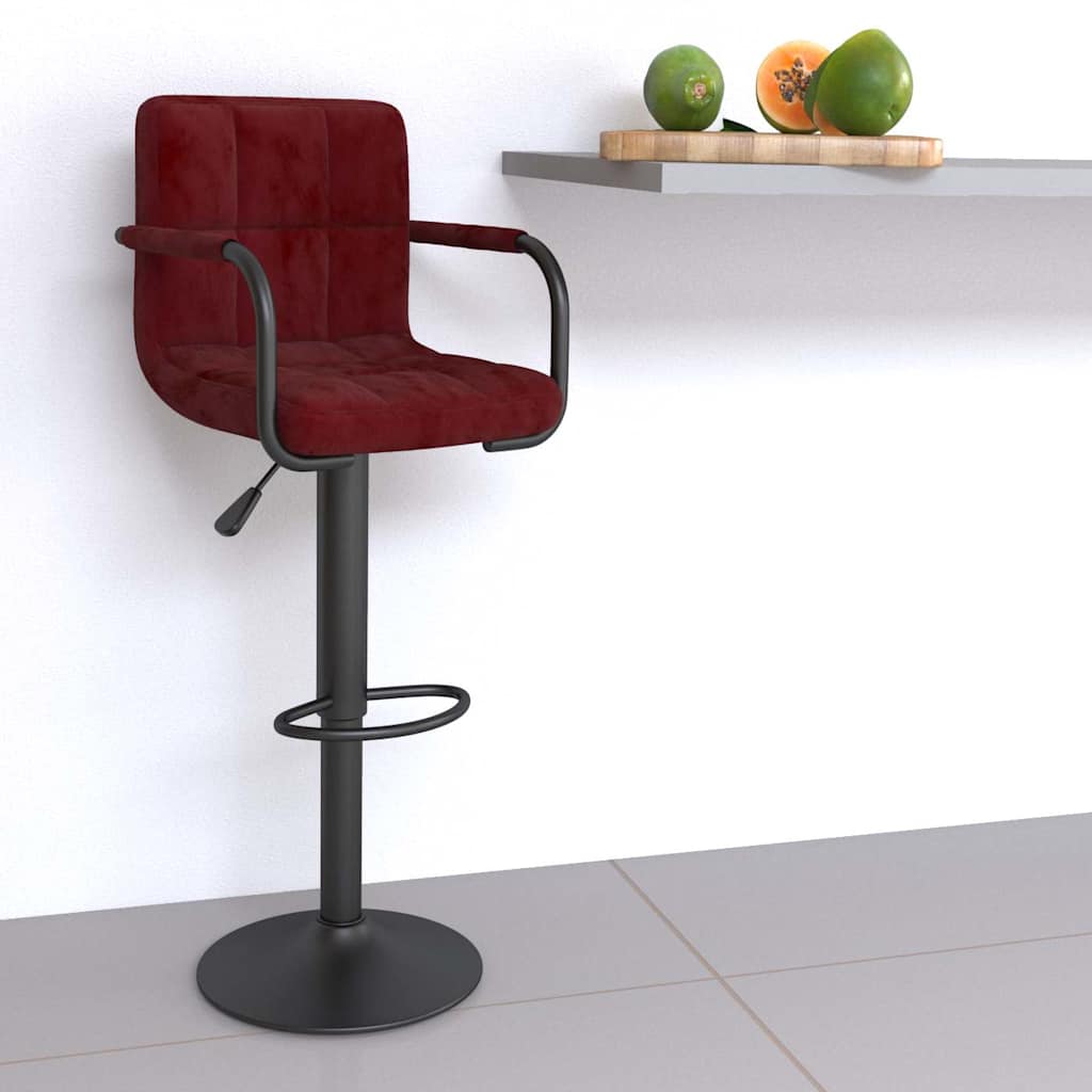 vidaXL Bar Stool velvet black