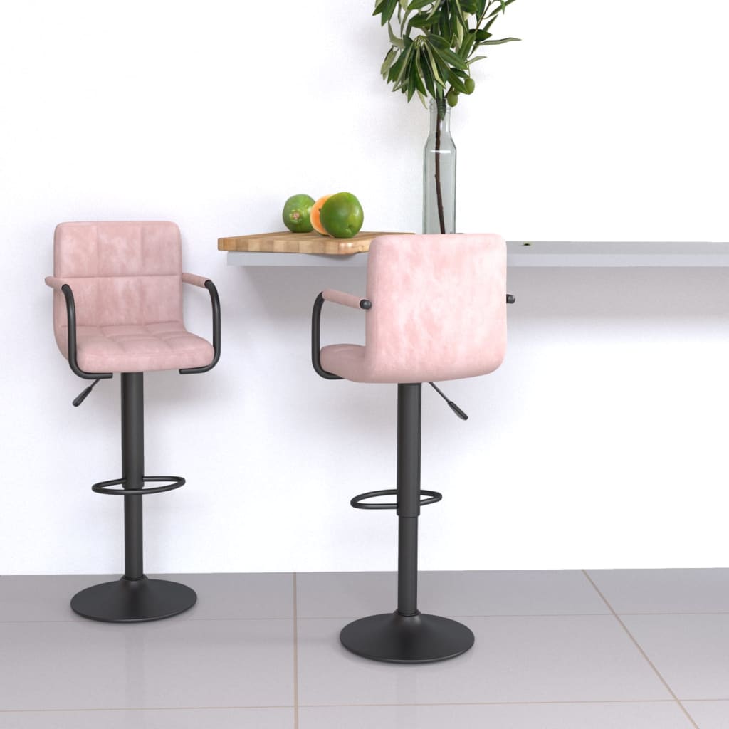 vidaXL Bar Stool velvet black
