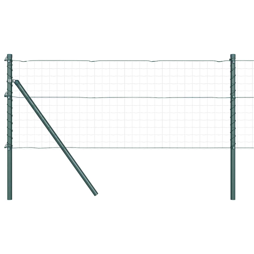 vidaXL Fence Post. 26 pcs Green 3.2 x 3.2 x 80 cm