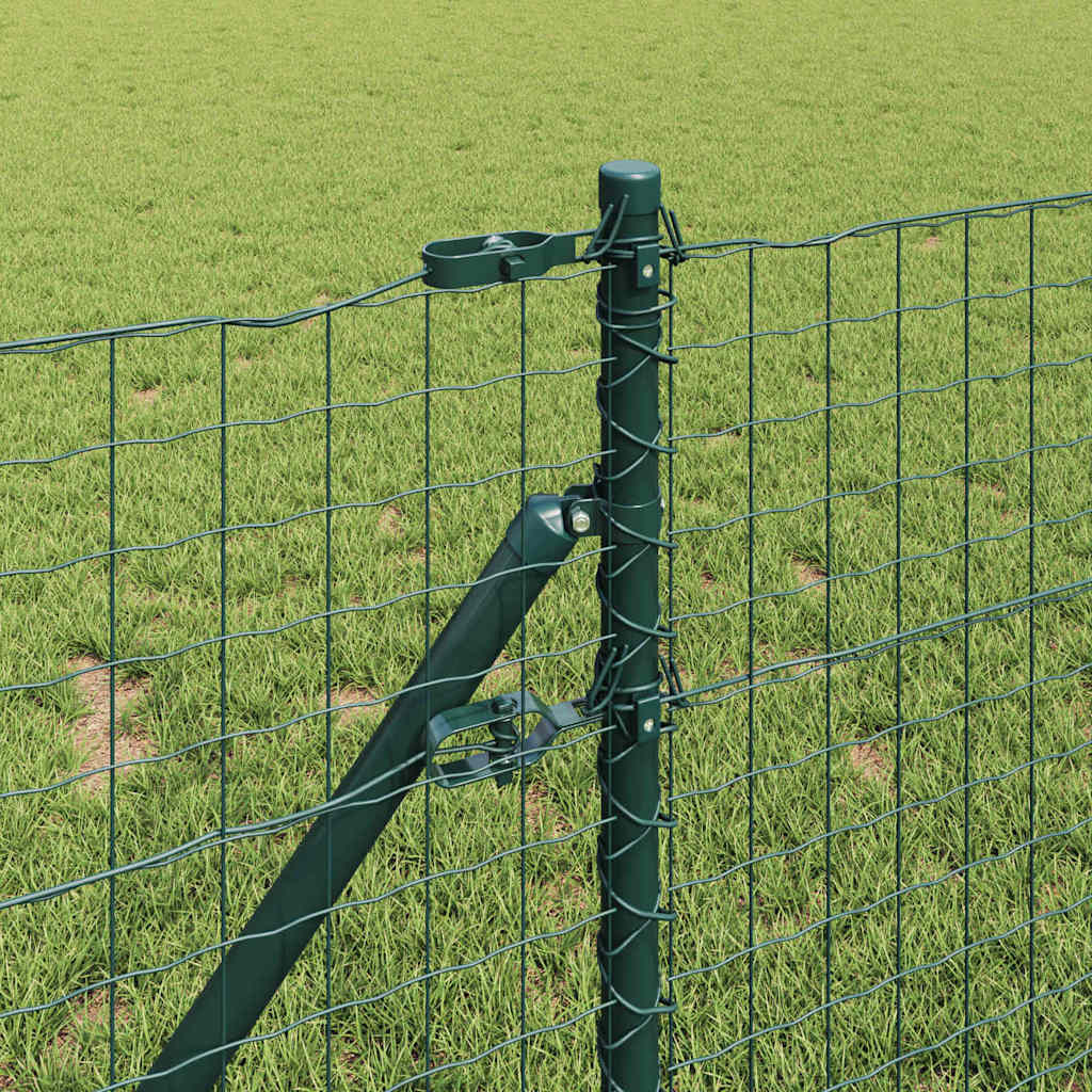 vidaXL Fence Post. 26 pcs Green 3.2 x 3.2 x 80 cm