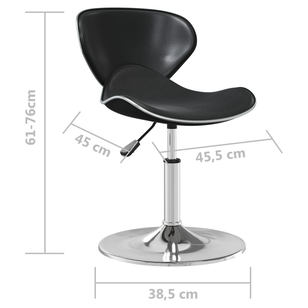 vidaXL Barkruk kunstleer wit