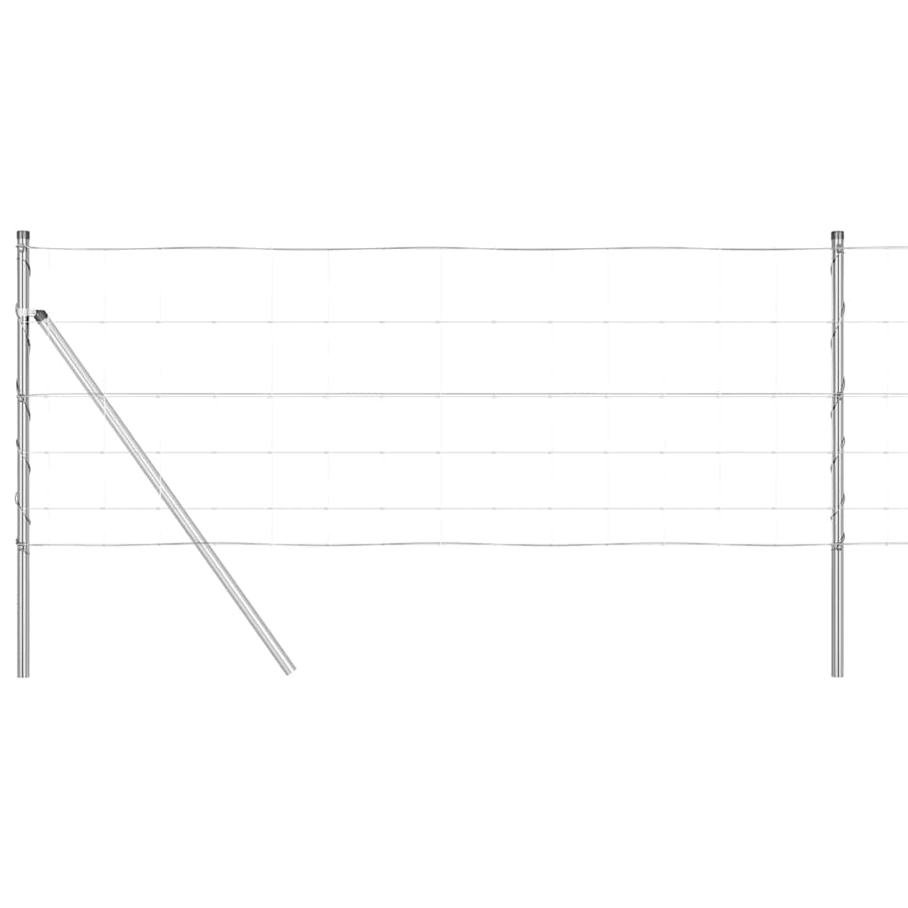 vidaXL Hekpaal. Ge galvanized 25 x 0,8 m Staal