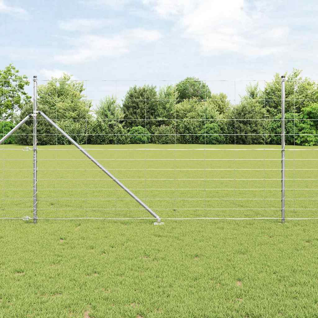 vidaXL Hekpaal. Ge galvanized 25 x 0,8 m Staal