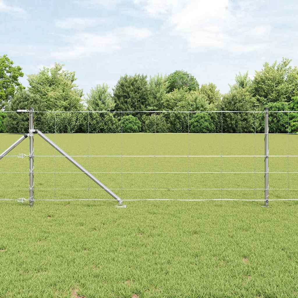 vidaXL Hekpaal. Ge galvanized 25 x 0,8 m Staal