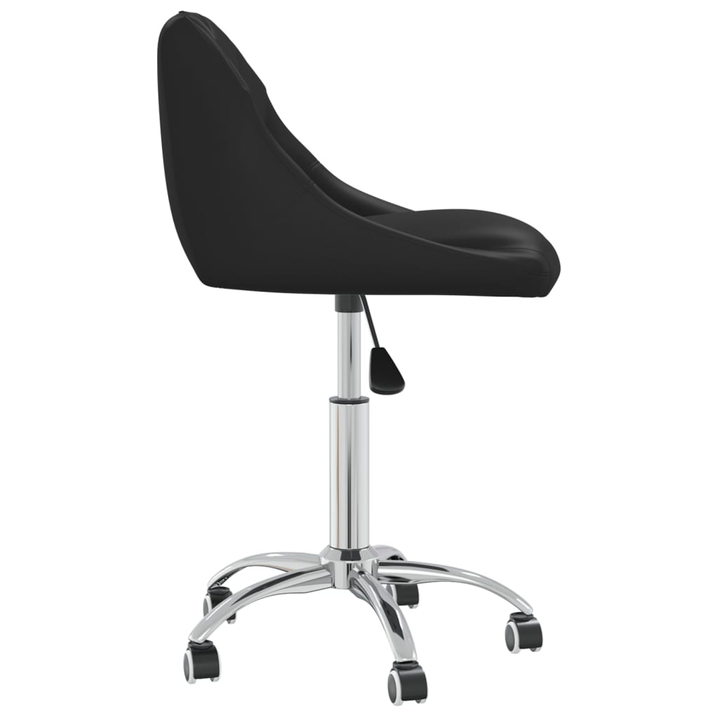 vidaXL Office Chair Swivel Artificial Leather White