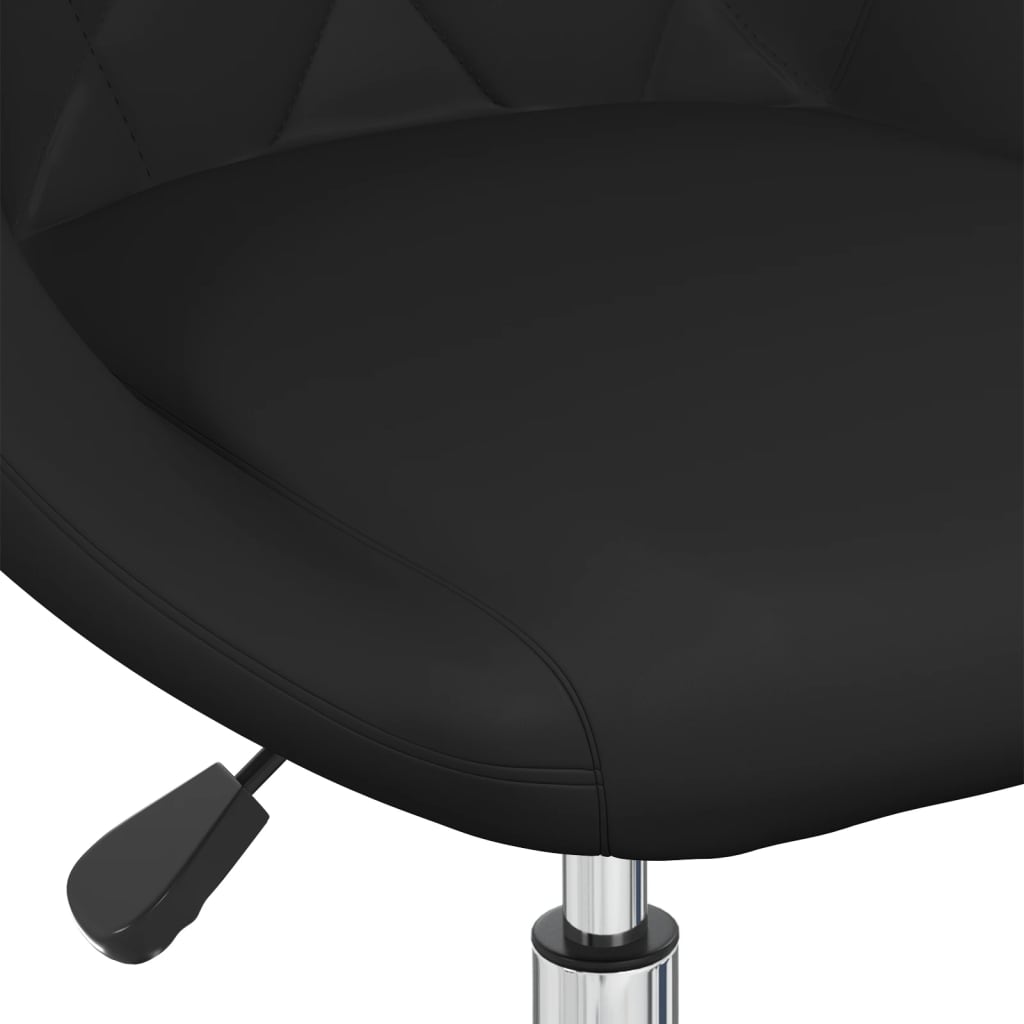vidaXL Office Chair Swivel Artificial Leather White