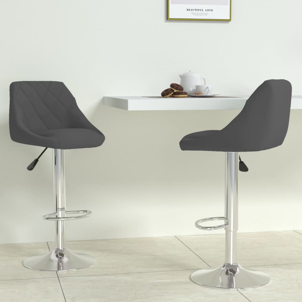 vidaXL Bar stool velvet black