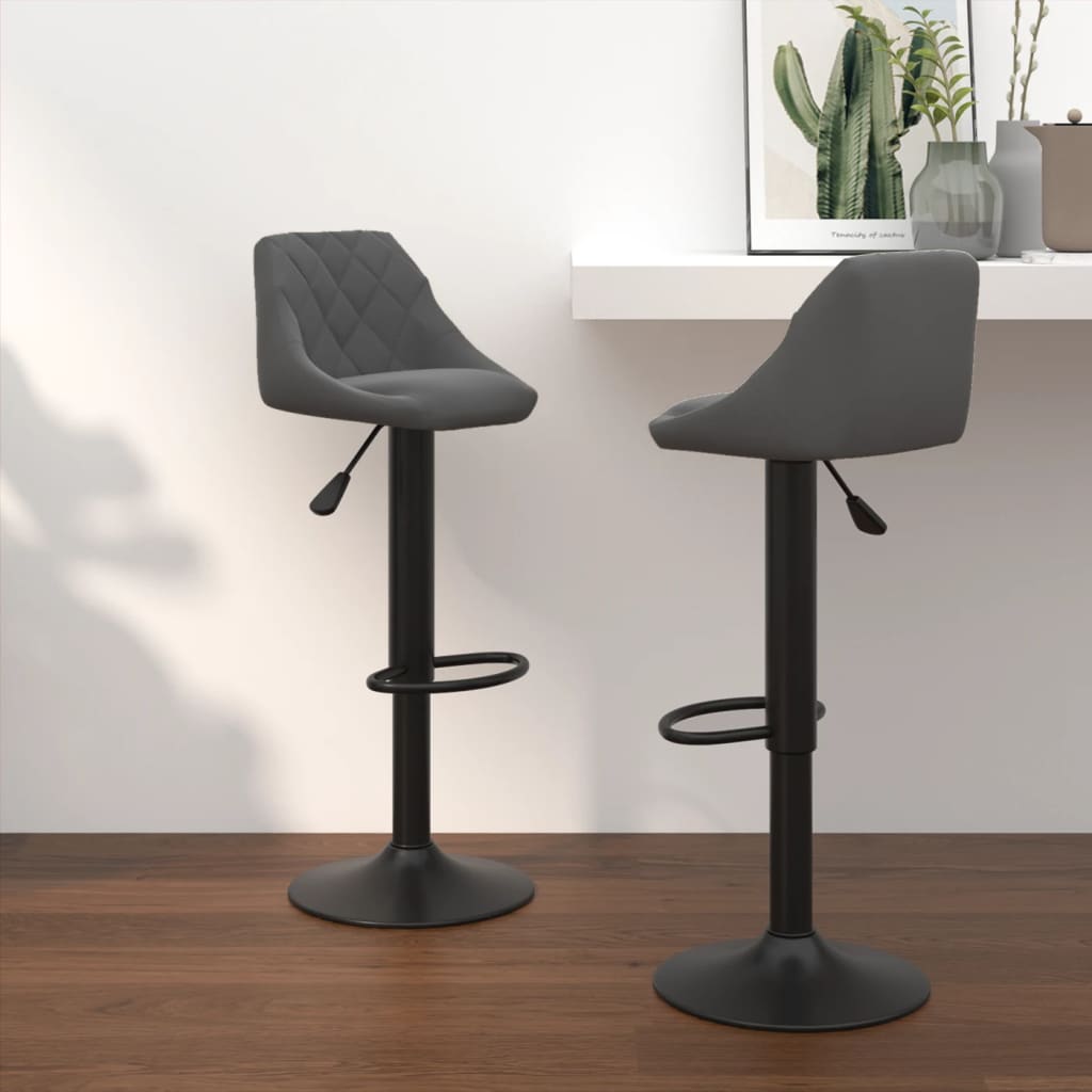 vidaXL Bar Stool velvet black