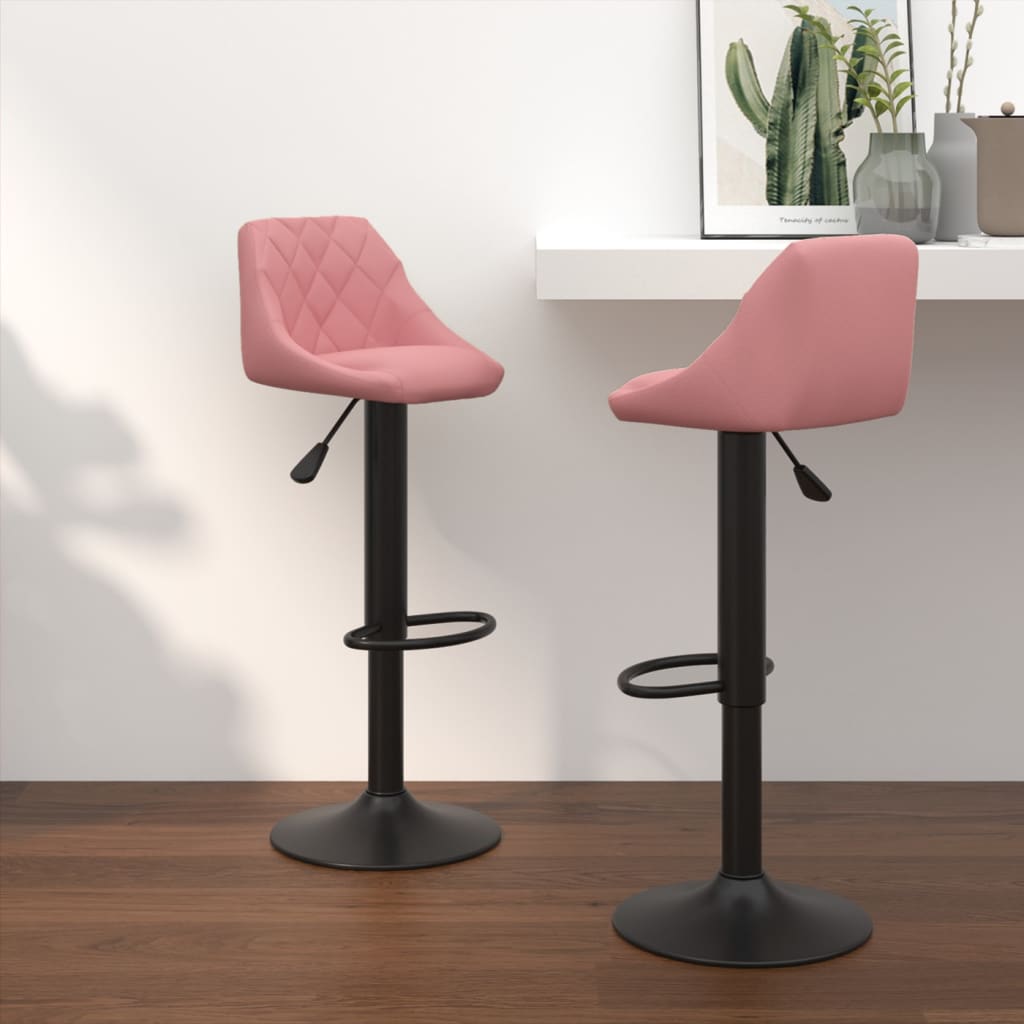 vidaXL Bar Stool velvet black