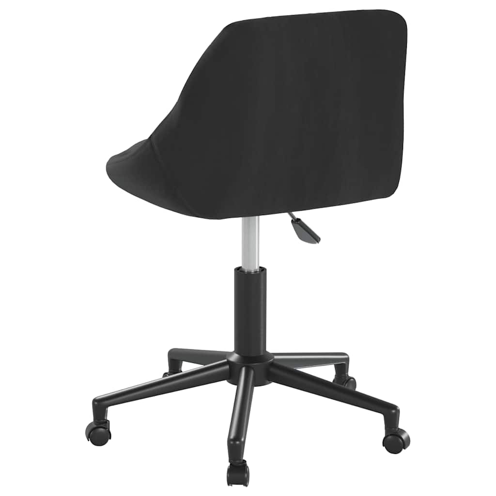 vidaXL Swivel Office Chair Velvet Black