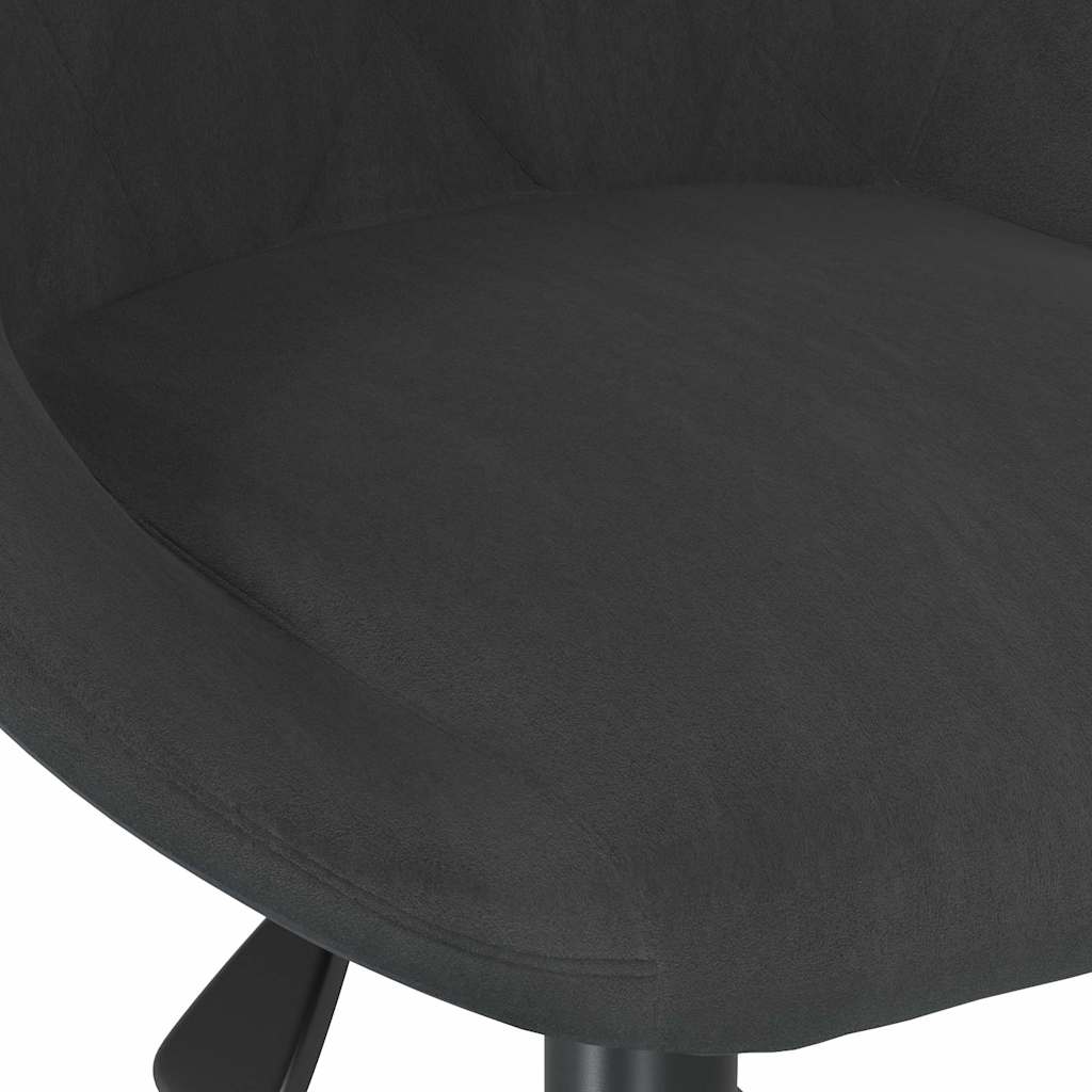 vidaXL Swivel Office Chair Velvet Black