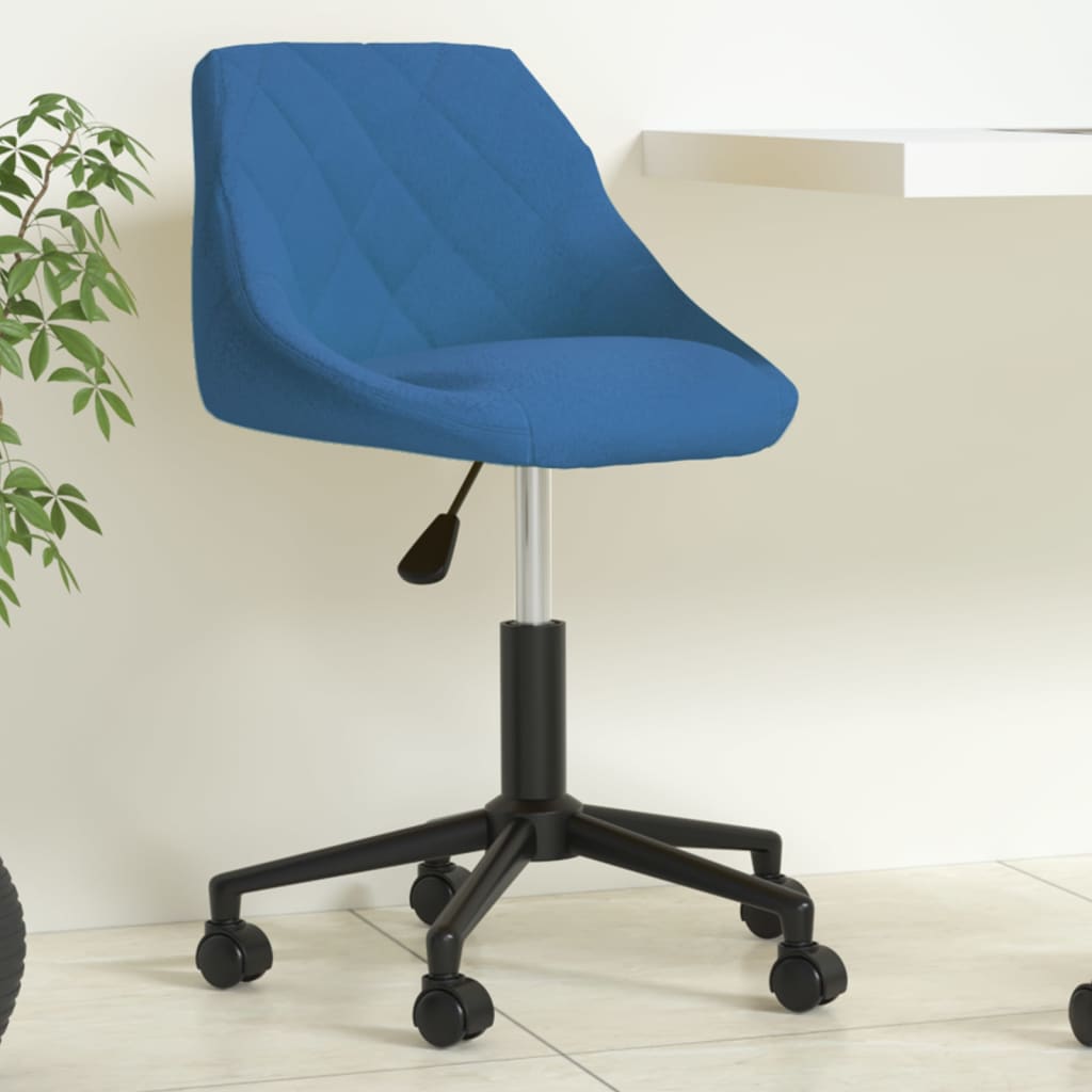 vidaXL Swivel Office Chair Velvet Black
