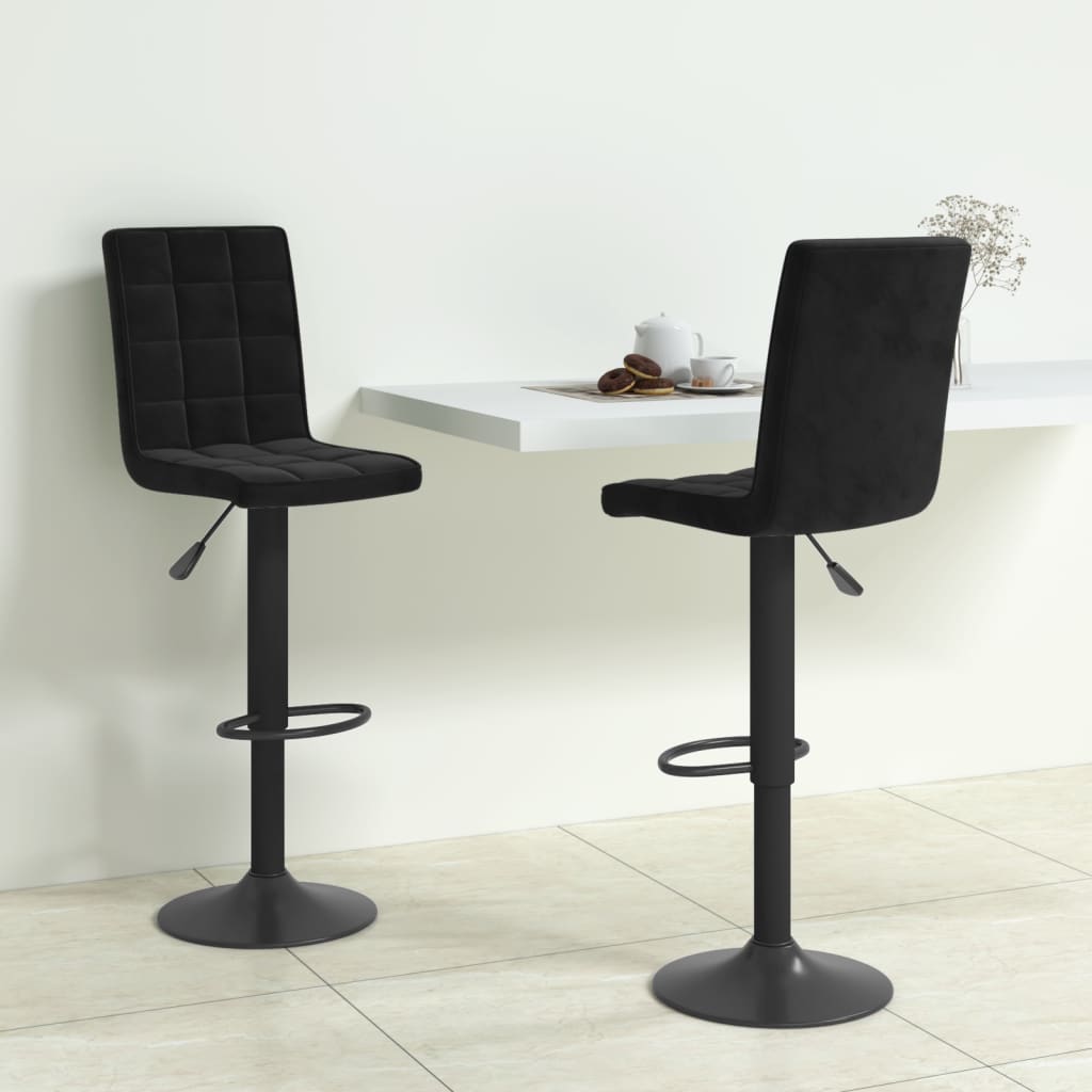 vidaXL Bar Stool velvet black