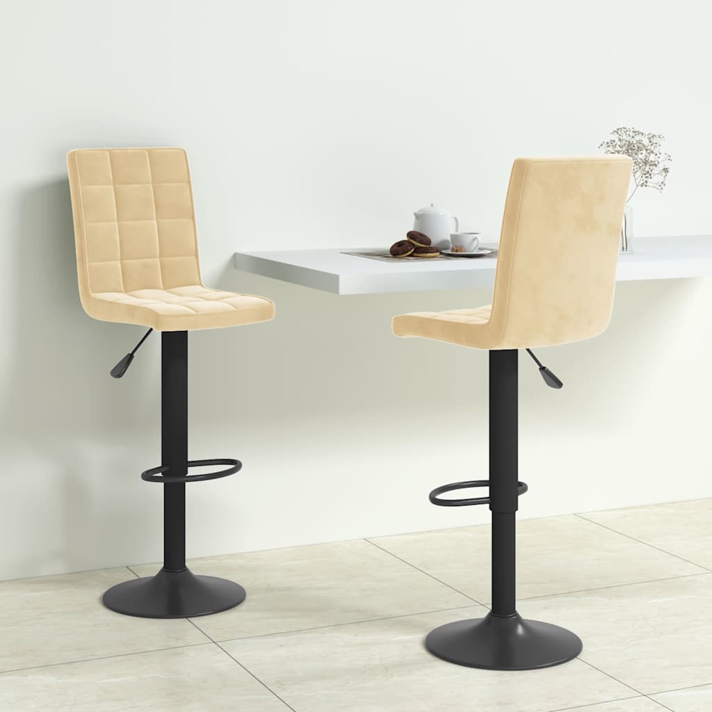 vidaXL Bar Stool velvet black