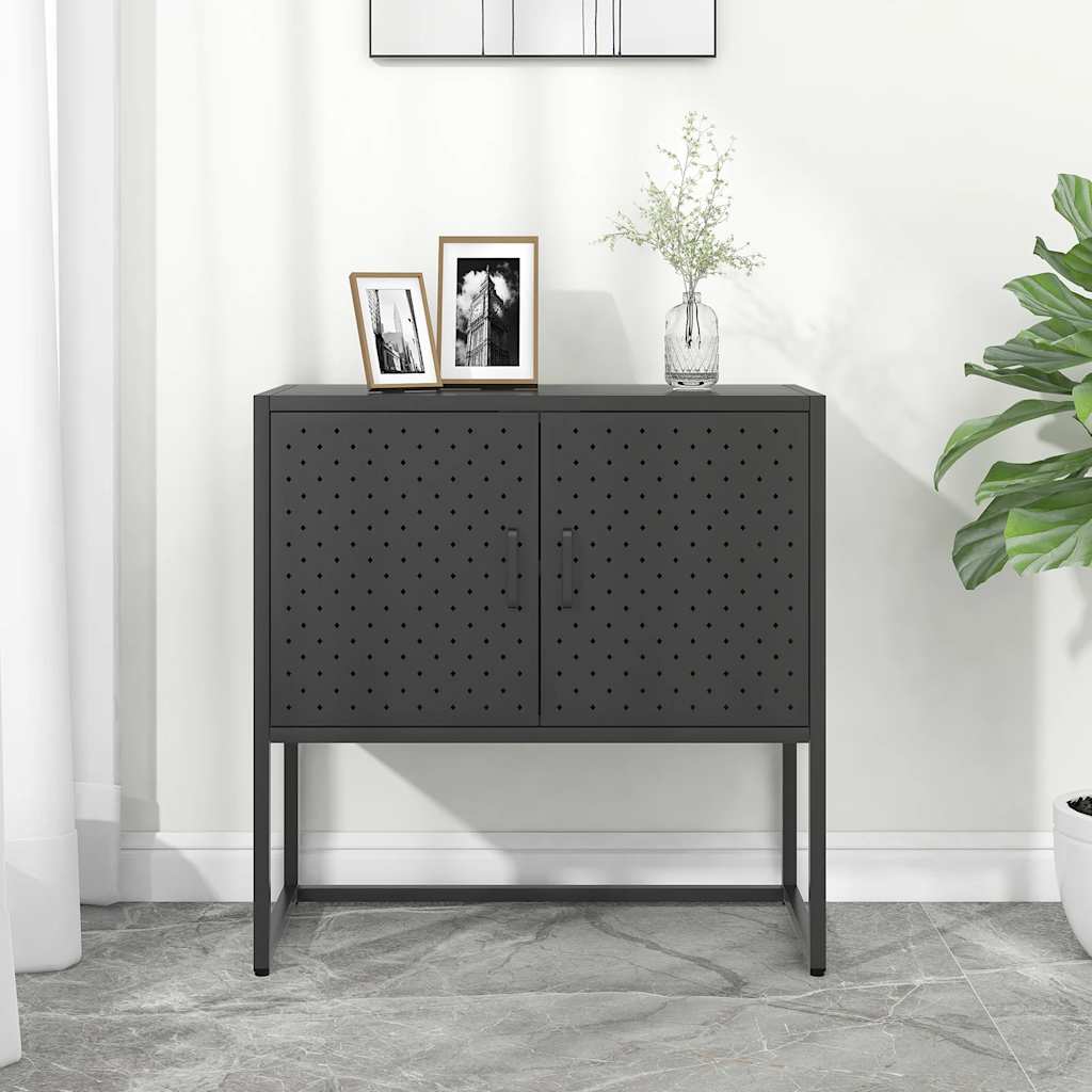 vidaXL Sideboard 105x35x75 cm steel black