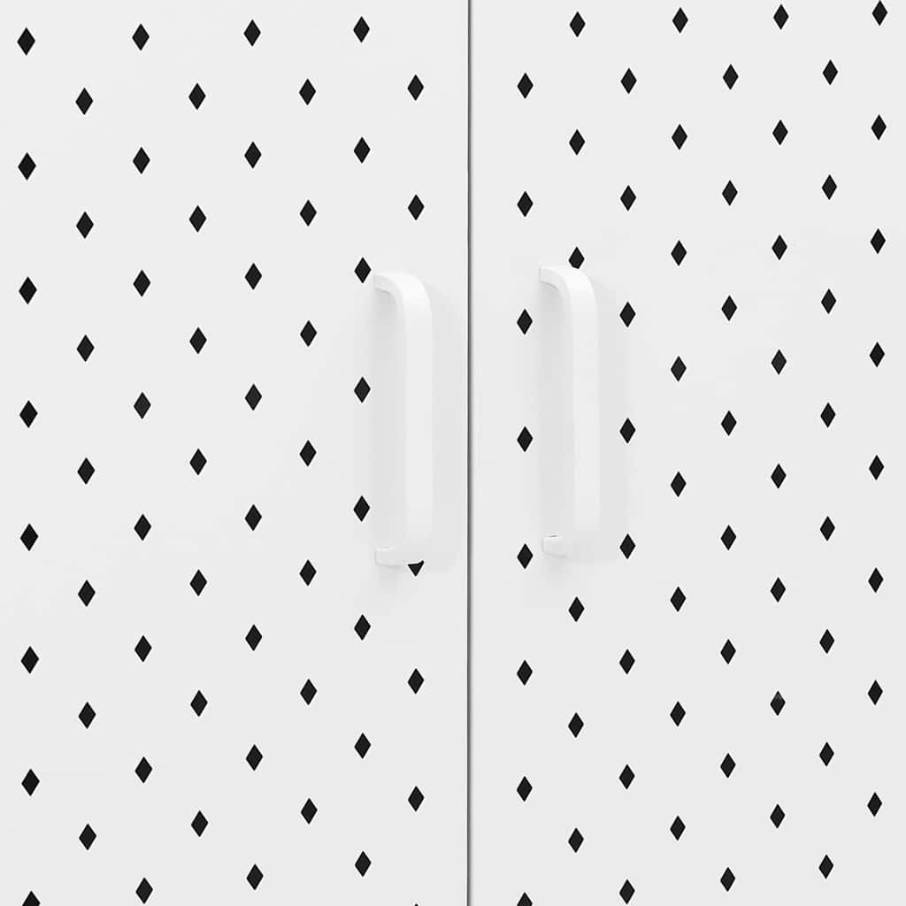 vidaXL Hoge kast 80x35x135 cm staal zwart
