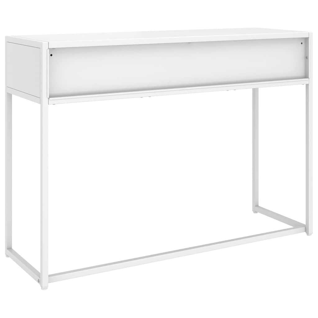 vidaXL Console Table 72x35x75 cm Steel White